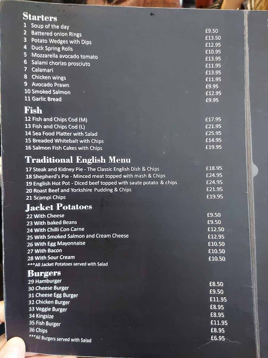 Menu Munchkins Restaurant London Ltd-1