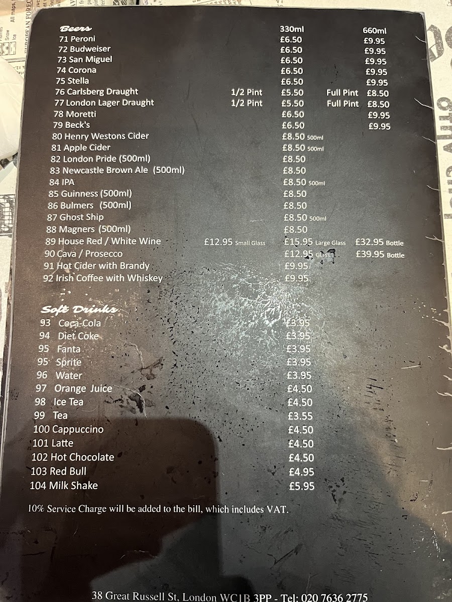 Menu Munchkins Restaurant London Ltd-5