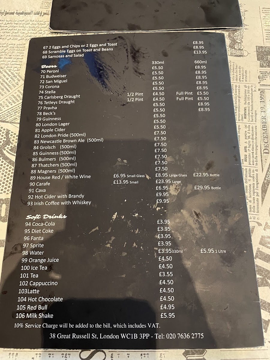 Menu Munchkins Restaurant London Ltd-8